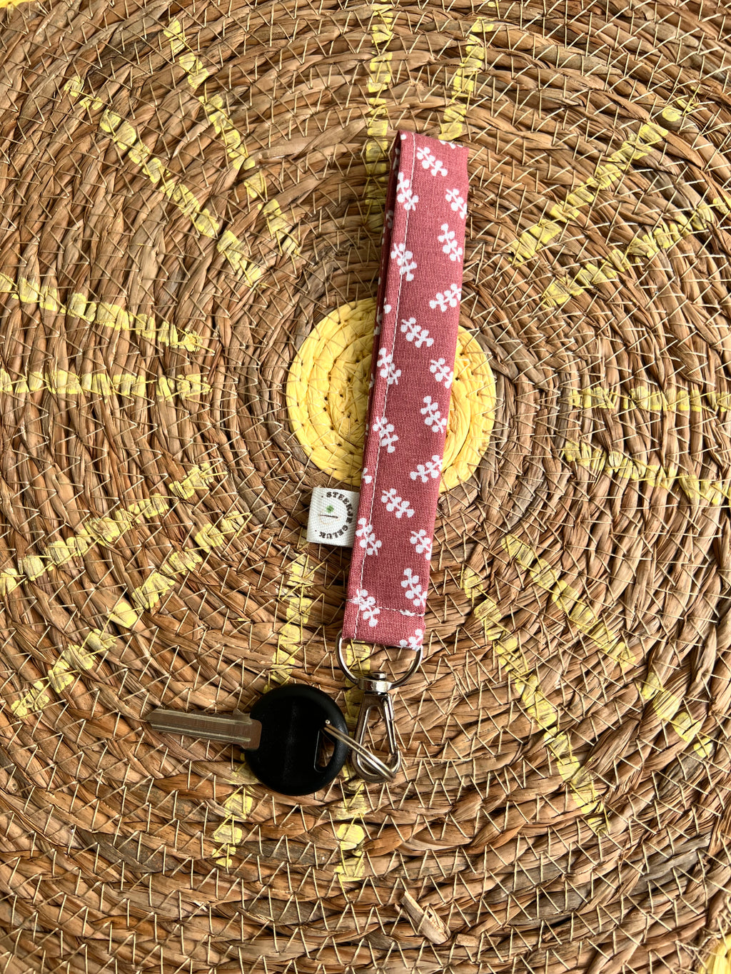 Sleutelhanger donker oudroze