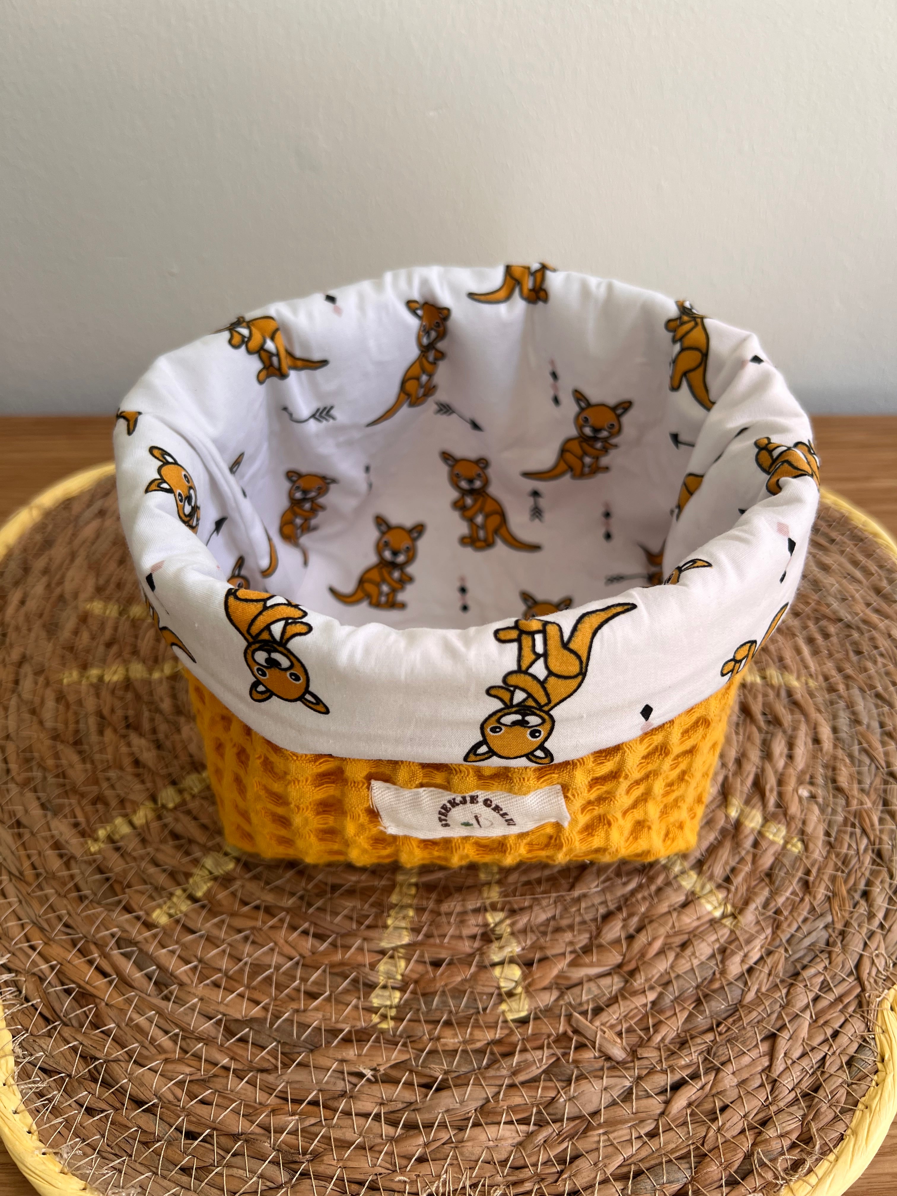 Bakjes geel kangaroe